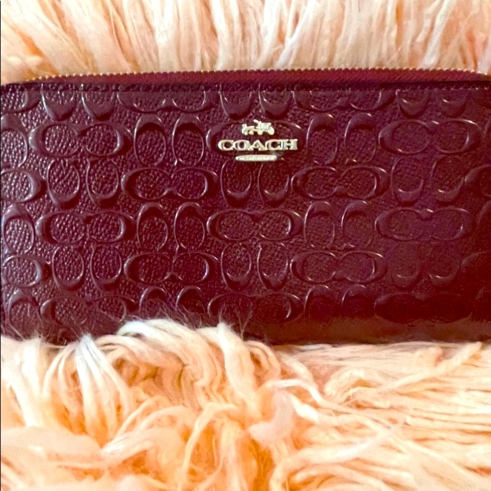Coach-Burgundy Women’s Wallet